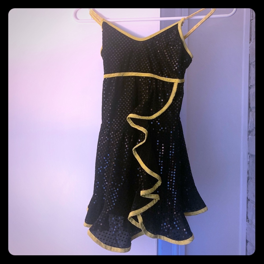 Black/Yellow Costume Sequin Dress